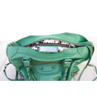 Balenciaga Handtasche aus Leder in Grün