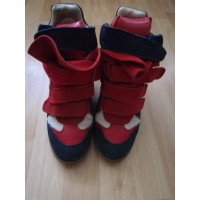 Isabel Marant Chaussures compensées en Cuir en Rouge