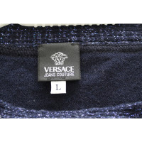 Versace Strick aus Wolle in Blau