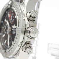 Breitling Armbanduhr aus Stahl in Silbern