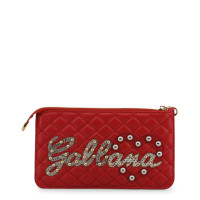 Dolce & Gabbana Clutch aus Leder in Rot