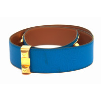 Hermès Gürtel aus Leder in Blau