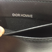 Christian Dior Täschchen/Portemonnaie aus Leder in Schwarz
