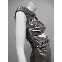 Vionnet Dress Silk in Silvery