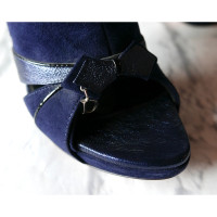 Christian Dior Ankle boots Suede in Blue