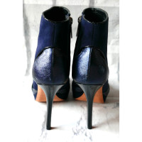 Christian Dior Ankle boots Suede in Blue