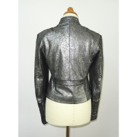 Karl Lagerfeld Jacket/Coat Leather in Grey