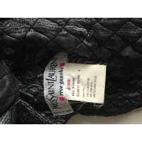Yves Saint Laurent Jacke/Mantel aus Baumwolle in Grau