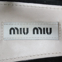 Miu Miu Sandals Suede in Black