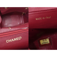 Chanel Tote Bag aus Leder in Violett