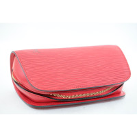 Louis Vuitton Clutch Bag Leather in Red