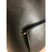 Louis Vuitton Rucksack aus Leder in Schwarz