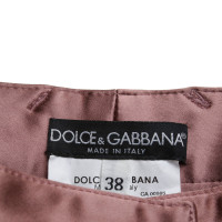 Dolce & Gabbana Pantaloni con finitura satinata