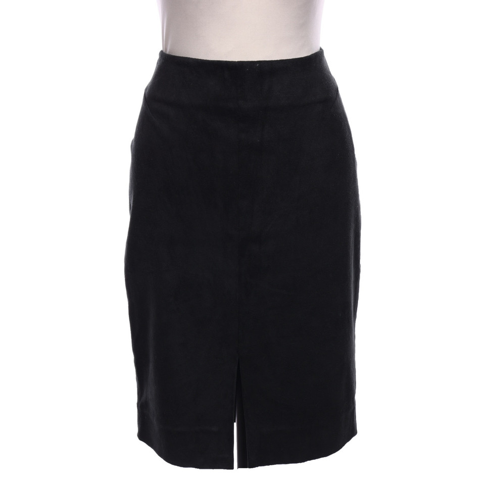 L'agence Skirt Leather in Black