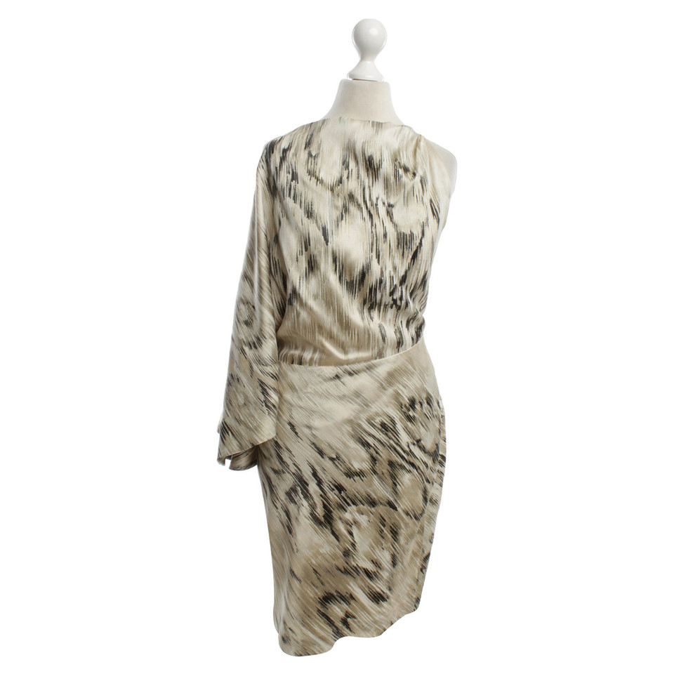 Roberto Cavalli One-Shoulder Silk Dress