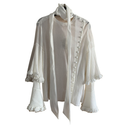 Chloé Vestito in Seta in Bianco
