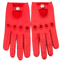 Hermès Gloves Leather in Red