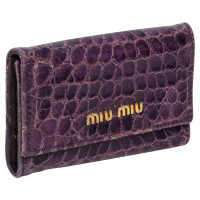 Miu Miu key holder in violet