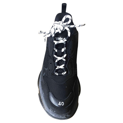Balenciaga Chaussures de sport en Cuir en Noir