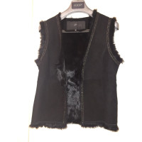 Style Butler Fur vest in black