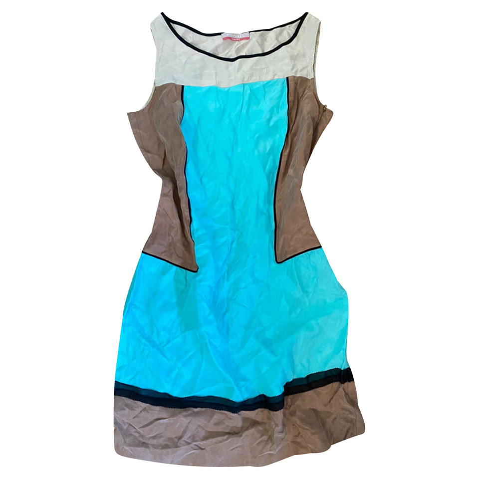 Stefanel Dress Viscose in Turquoise