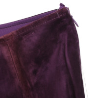 Escada Wild leather trousers in violet