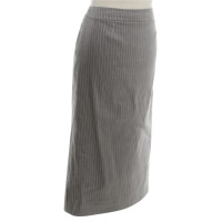 Christian Dior Pencil skirt in grey / white