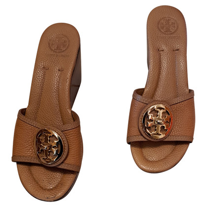 Tory Burch Wedges Leather in Brown