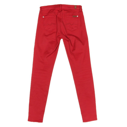 7 For All Mankind Jeans Cotton in Red