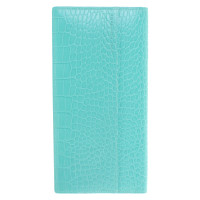 Smythson Travel wallet in turquoise