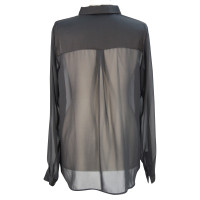 French Connection Semitransparante blouse zwart