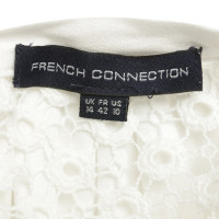 French Connection Bluse in Weiß mit Spitze