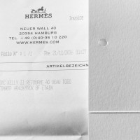 Hermès Kelly Bag 40 aus Leder in Grau