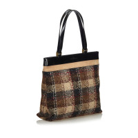 Burberry Tote bag Wool in Brown