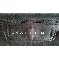 Malloni Umhängetasche aus Leder in Schwarz