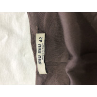 Miu Miu Skirt Silk in Brown