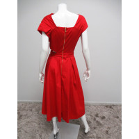 Vionnet Dress Cotton in Red