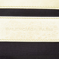Balenciaga Clutch aus Leder in Grün