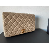 Chanel Flap Bag Leather in Beige