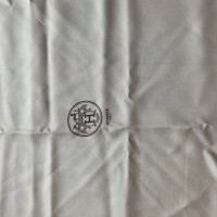 Hermès Sciarpa in Seta in Bianco