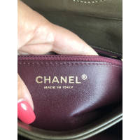 Chanel Handtas Leer in Kaki