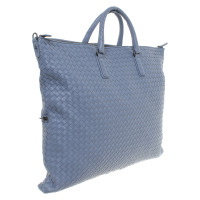 Bottega Veneta Shopper Leer in Blauw