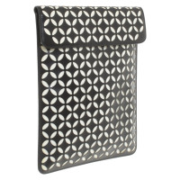 Alaïa iPad case in black and white