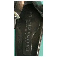 Pollini Sandals Leather in Black
