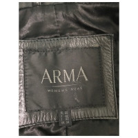 Arma Jacket/Coat Leather in Black