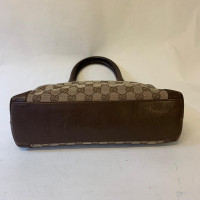 Gucci Handtasche aus Baumwolle in Braun