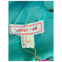 Versace For H&M Vestito in Seta in Blu