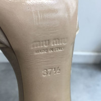 Miu Miu Sandals Silk in Cream