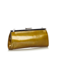 Gucci Clutch Bag Leather in Gold