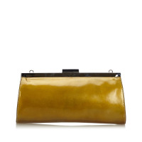 Gucci Clutch Bag Leather in Gold